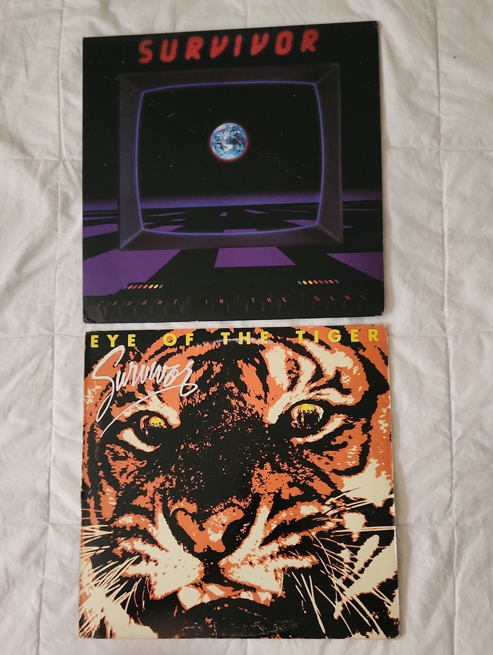 Survivor 2 Vintage Vinyl Records -- Eye of the Tiger (Black/Orange)